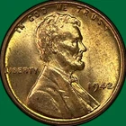 1942 Lincoln Wheat Cent Brilliant Uncirculated BU Coin #37656