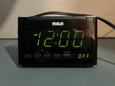 RCA Digital Clock Radio RC40-A AM/FM with CD Player Alarm Snooze Tested