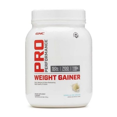 GNC Pro Performance Weight Gainer 50g Protein 700 Calories 6 Servings