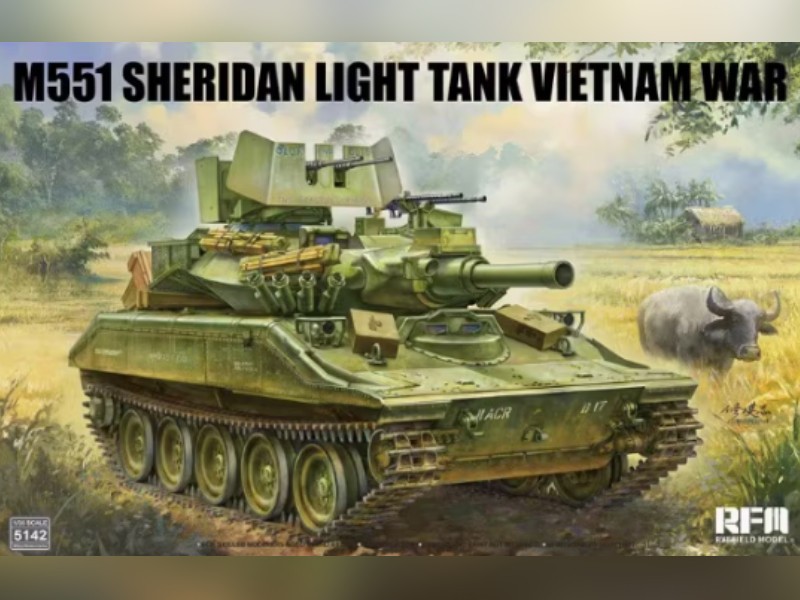 Maquette Sherman M4A3 76w HVSS Ryefield Model RM-5085 avec photodécoupe