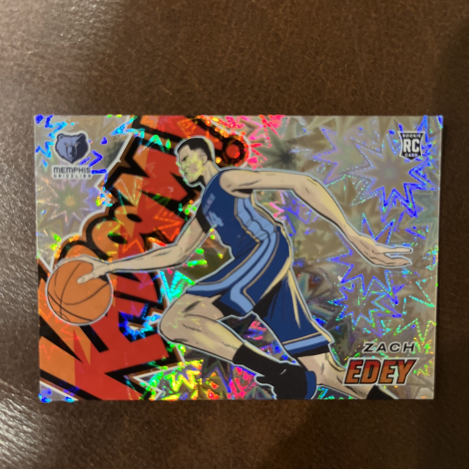 ZACH EDEY ROOKIE KABOOM! 2024-25 PANINI REVOLUTION #20 RC MEMPHIS SSP CASE HIT