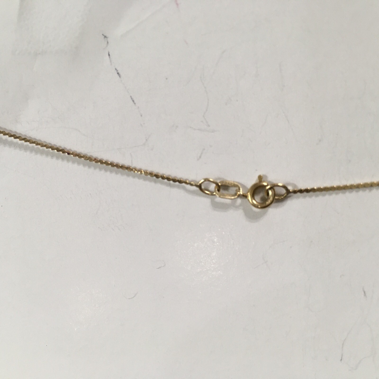 14K Solid Yellow Gold 1.1 - Solid Necklace With #… - image 4