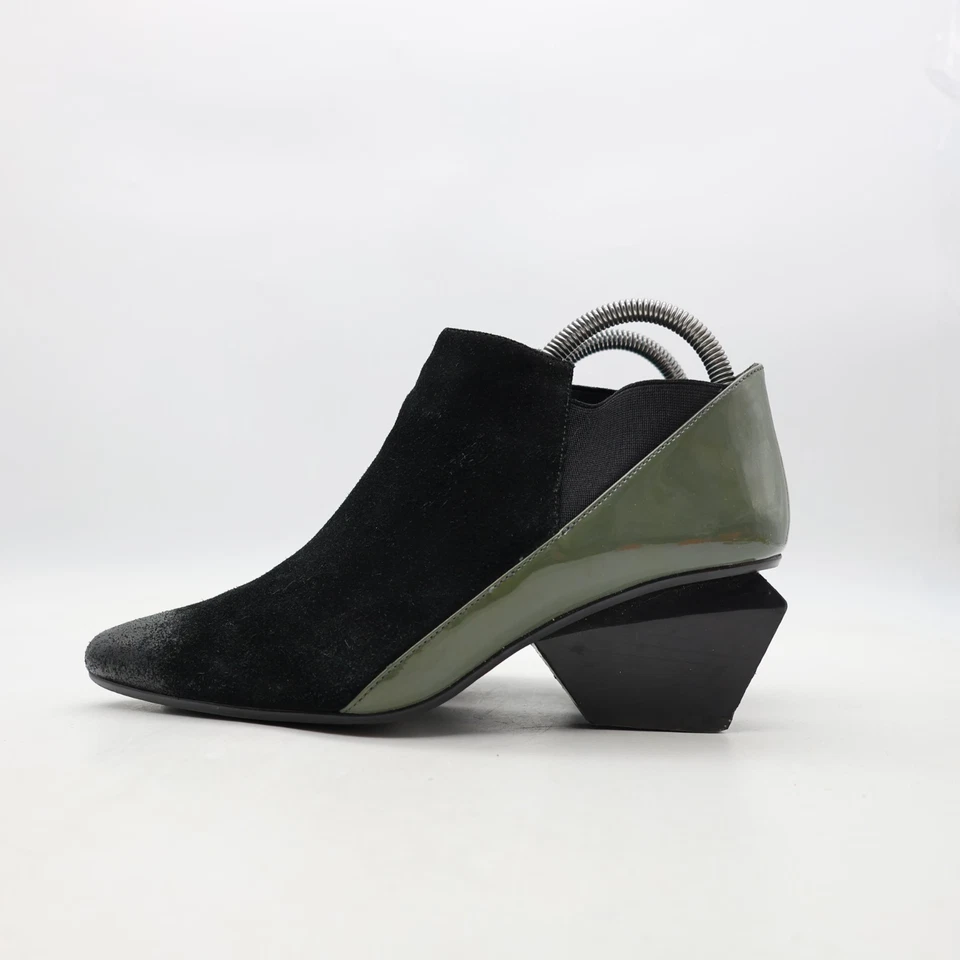 Botas sin cordones United Nude Jacky X para mujer talla 39 negras de gamuza tacón medio alto Foto 3 de 4