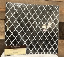 Recollections 12x12 Scrapbook Album   Black Scroll Pattern   New Sealed