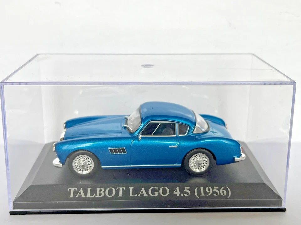 Auto Talbot Lago 4.5 1956 Blu 1/43 Ixo Altaya Nostre Care Auto D'Epoca - Immagine 4 di 4
