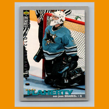 Wade Flaherty Rookie #97 1995-96 Collectors Choice Players Club San Jose Sharks