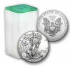100 - 2020 American Silver Eagles / 5 Full Rolls .999 Fine Bullion  Uncirculated