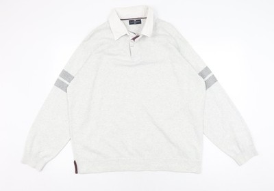 Beigefarbener Pullover Sweatshirt Herren UK Größe XL Marks and Spencer
