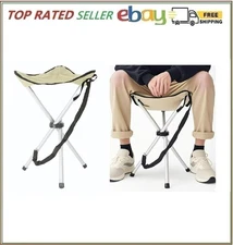 Folding Camping Stool 16.5" Portable Tripod Seat for Outdoors