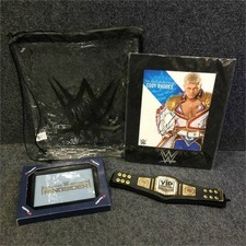 WWE VIP Bundle: Cody Rhodes Signed Photo, Replica Title Belt, Framed Ringsider