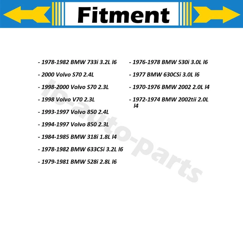 Manguera de freno trasero 2x para BMW 318i 1984-1985 Volvo V70 1998 Volvo S70 1998-2000 Foto 2 de 4