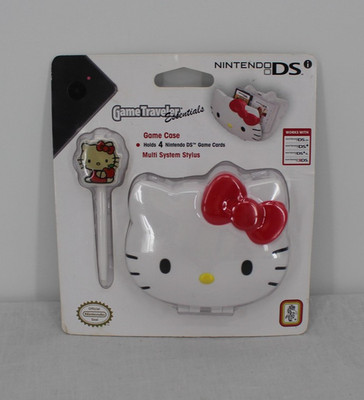 Nintendo DS Hello Kitty Game Traveler Case Stylus HK50 White New Sealed Set