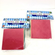 Lot Of 2 Didax Hands On Math Tangrams 28 Piec...