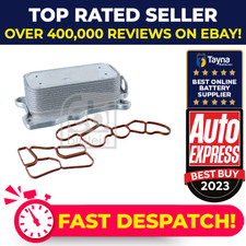 Oil Cooler fits MERCEDES SLK350 R171 3.5 04 to 11 A2721840080 A2721880001 Febi