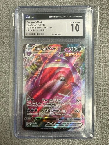 Gengar VMAX 157/264 Full Art Ultra Rare CGC 10 2021 Pokemon Fusion Strike