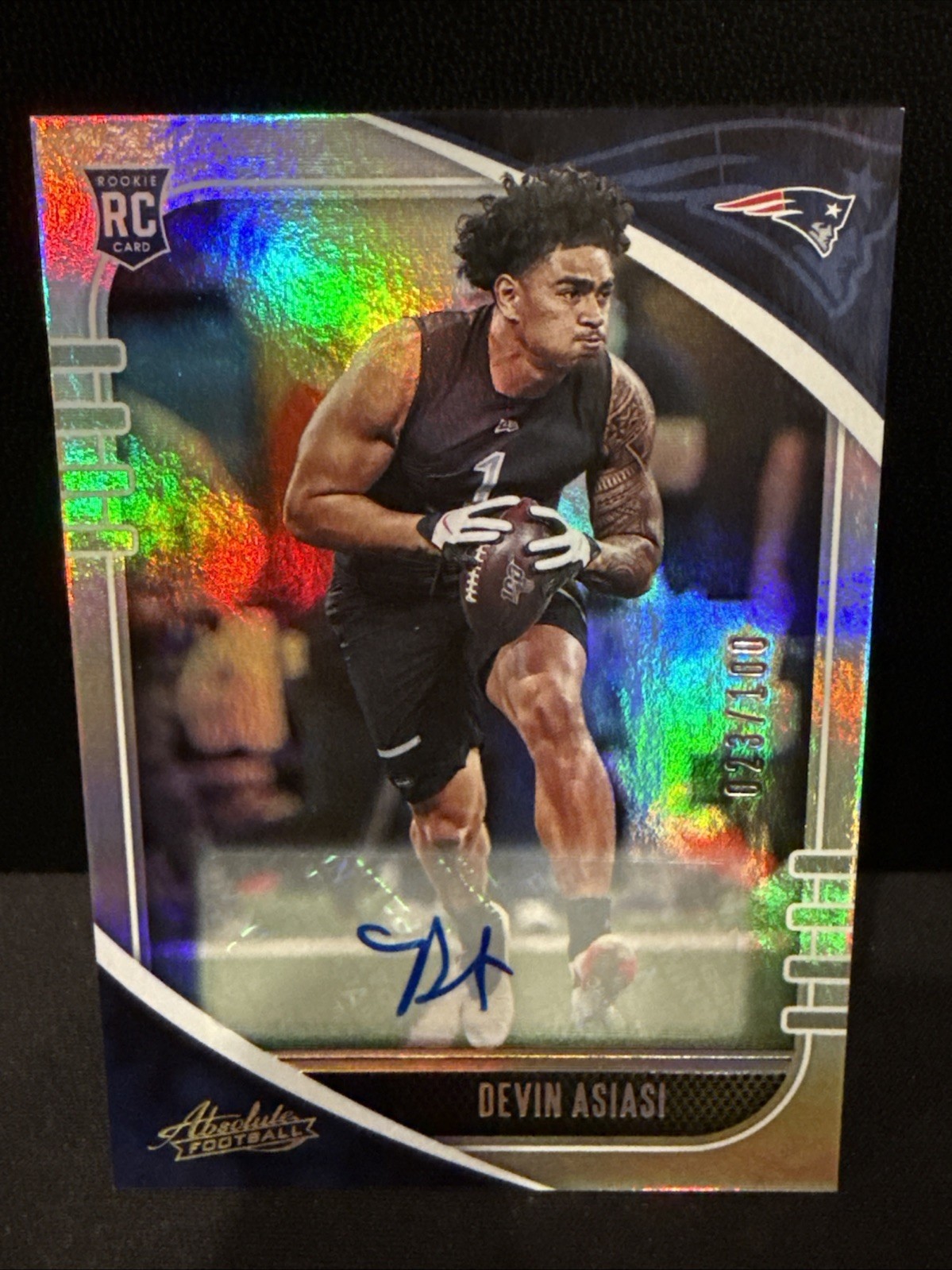 Devin Asiasi Panini Absolute #131 Signature-Spectrum