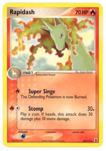 Rapidash - 52/113 - Uncommon (Near Mint) EX Delta Species - Fire Pokémon
