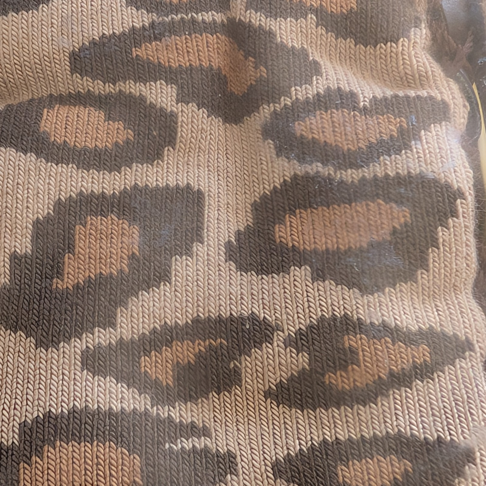 SAOLA Mocassini Nowali bambino taglia 18M marrone marrone chiaro stampa animalier misto cotone suola pelle