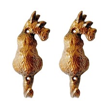 2 Pack Decorative Wall Hooks, Vintage Dog Shaped Metal Wall Hook for Hanging ...