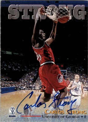 1997 Score Board Autographs #NNO Carlos Strong Auto - NM-MT