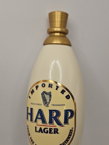 HARP LAGER Pub Ceramic Beer Keg Tap Handle Rat Rod Hot Rod Shifter Knob - Picture 3 of 19