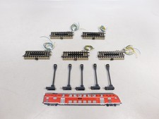 5x Märklin H0 AC 5112 Entkuppler Voie M Avec 5113 Lampadaire Très Bien #EF581-1