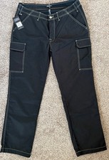 Men's True Religion Cargo Pants - size 36 - Black NWT