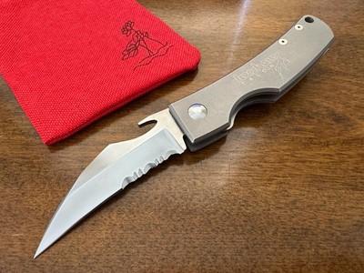 Vtg Kershaw 1421 Talon Folding Knife ATS34 Blade Titanium Handle