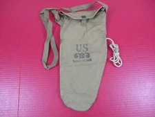 WWII US Army Airborne Paratrooper M2A1 Training Gas Mask Carry Bag - Unissued #3