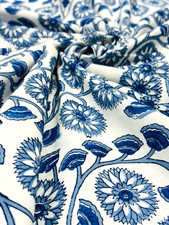 Indian Hand Hand Block Print Cotton Fabric Sewing, Quilting, Craft Fabric 3 Yard