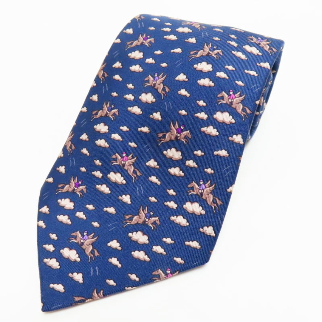 Excellent Condition HERMES  Pegasus Pattern Silk … - image 1