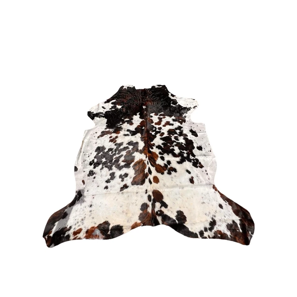 XL Carpet Of Leather Vaca Authentic Tricolour Natural (230x190cm) Deco Paperback - Image 2 of 4