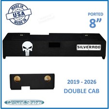 Chevy Silverado 2019-2026 Double Cab 8" Dual Ported Box Subwoofer Box Speaker