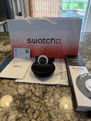 Audemars Piguet Swatch Royal Pop Ocho Negro With Wristbuddy Bracelet NEW