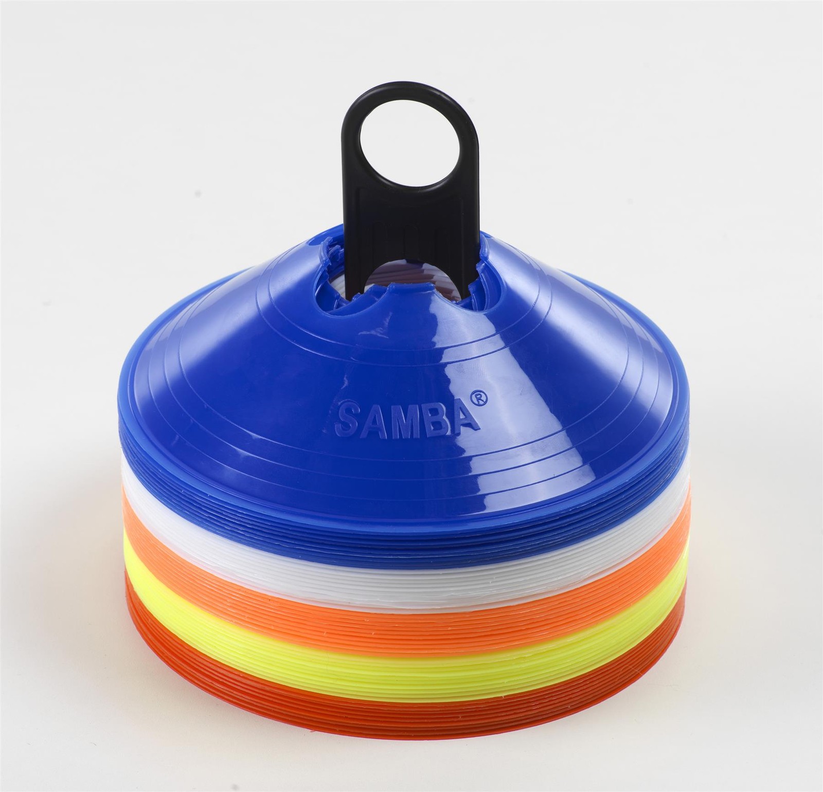 Samba Marker Cones Stand Marking Pitches Training Areas Soft Plastic Set of 50