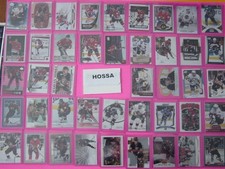 MARIAN HOSSA HUGE HOCKEY CARD LOT 93CT W/INSERTS MULTI YEAR BRAND TOP LOADERS