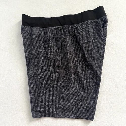 Lululemon Gridiron Starlight Black Print 9" THE Short Linerless Drawstring XL - Picture 6 of 11