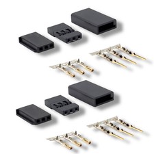✅ 10 Paar Servo Stecker Buchse Vergoldet kompatibel zu Futaba Crimp Set Pins SH
