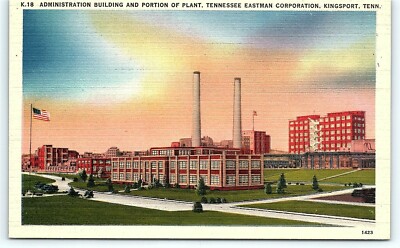 Postcard TN Kingsport Admin Building & Plant Tennessee Eastman