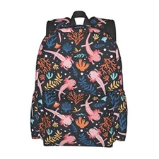 Backpack Bookbag Laptop Backpacks Multipurpose Daypack for Boys Girls Axolotl