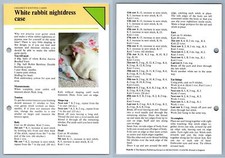 Nightdress Case - Children - 1979 Odhams Knitting Collection Instruction Card