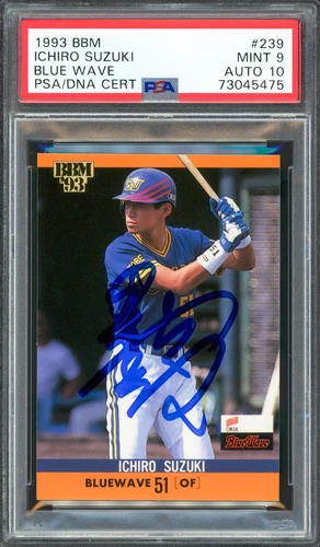 Ichiro Suzuki 1993 BBM RC PSA 9 Gem 10 Auto Signed In Kanji PSA/DNA 73045475