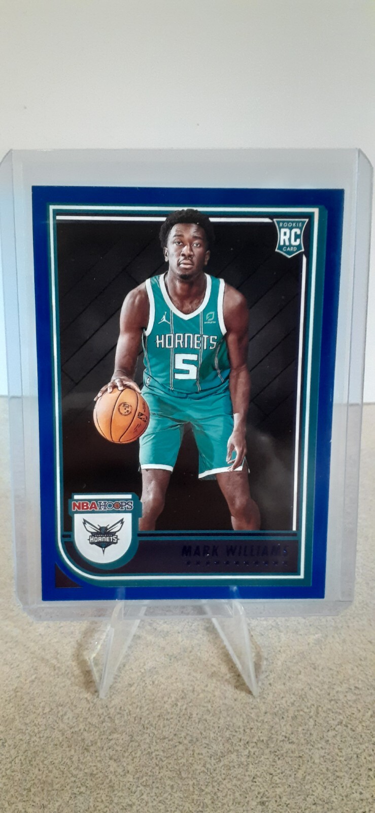 2022-23 Panini NBA Hoops #245 Mark Williams RC Blue Charlotte Hornets