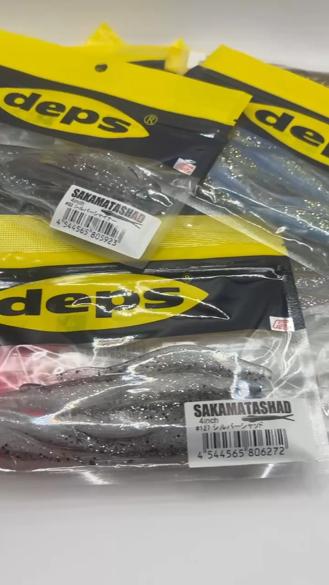 Deps Sakamata Shad 4 inch Soft Plastic Fluke Jerkbait(Choose