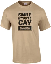 Smile if you're gay - my gaydar is out of order - gay pride t-shirt