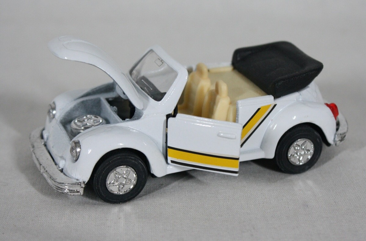 RARE! VW VOLKSWAGEN WHITE CONVERTIBLE CABRIOLET BEETLE PULL