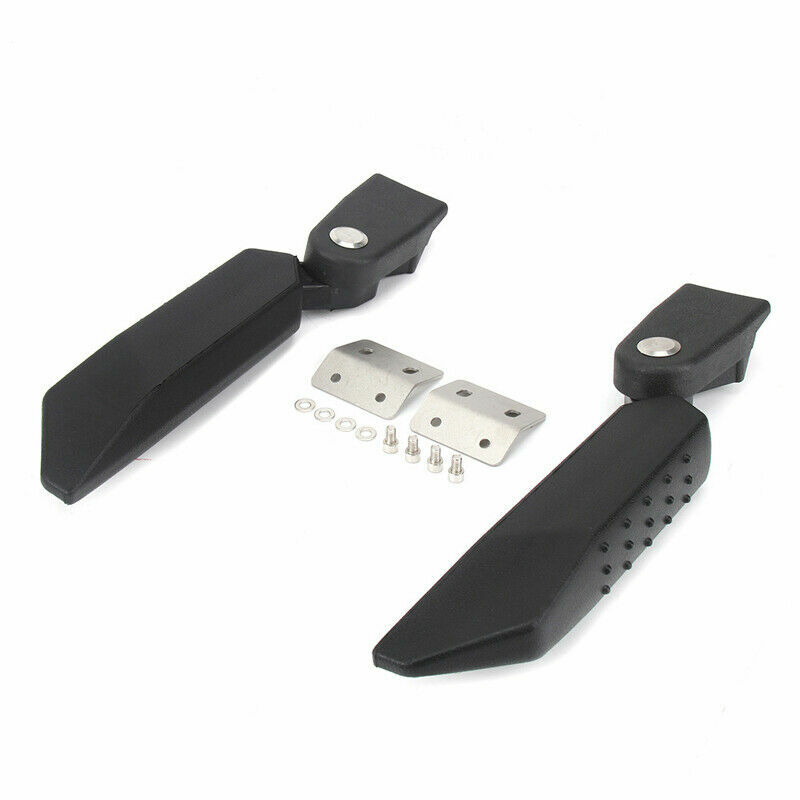 Akozon Motorrad Topcase Armlehne – Für Alu-Heckbox, Klappbar, Aus ABS-Kunststoff, Schwarz, Inkl. Montagesatz