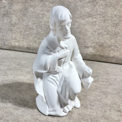 Ceramic Ready To Paint 3 Pc Set Holy Family Nativity Large 10” Mary Baby Jesus - Picture 9 of 12