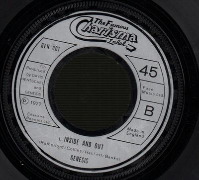 Genesis　Charisma GS 1　7インチレコード　UK　英国 Genesis(7