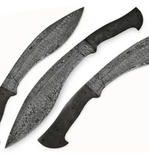HANDMADE DAMASCUS STEEL GURKHA KUKRI TRADITIONAL KNIFE BLANK BLADE 122xx